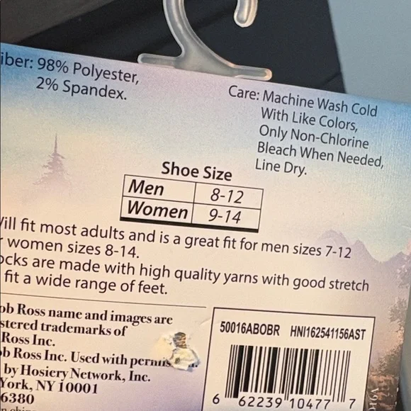 Bob Ross Socks Joy of Painting NWT Unisex - Picture 10 of 10